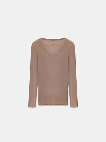 Dilvin Top in Brown: front