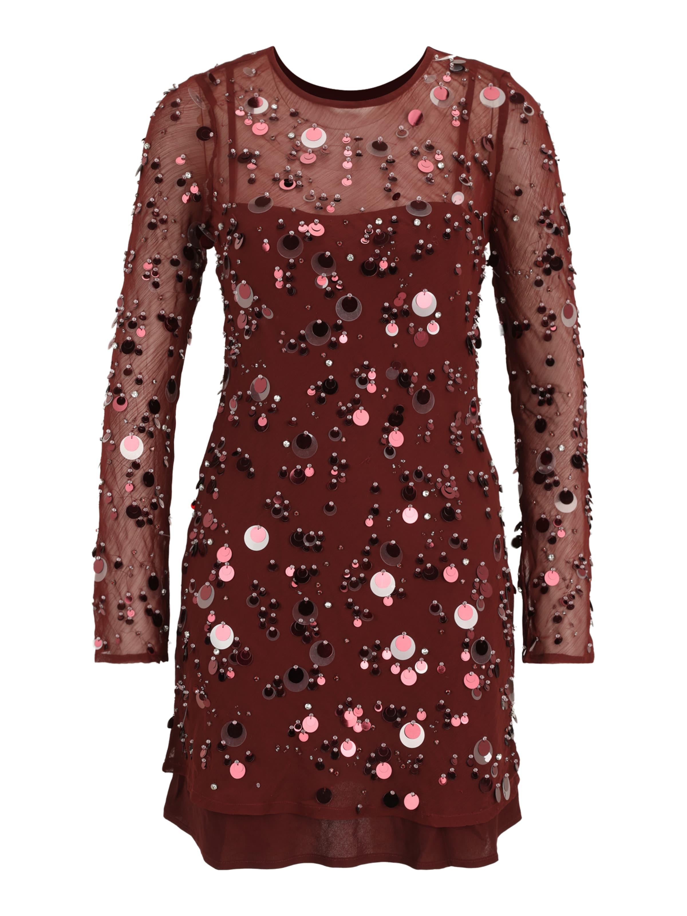 TOPSHOP Koktejlové šaty – červená: přední strana