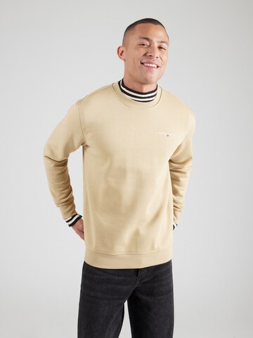 Tommy Jeans Sweatshirt in Beige: voorkant