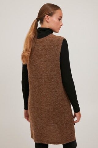 PULZ Jeans Sweater 'ASTRID' in Brown