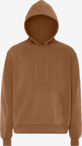 Sweat-shirt MO en marron : devant