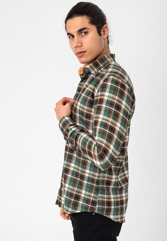 Coupe regular Chemise Felix Hardy en vert