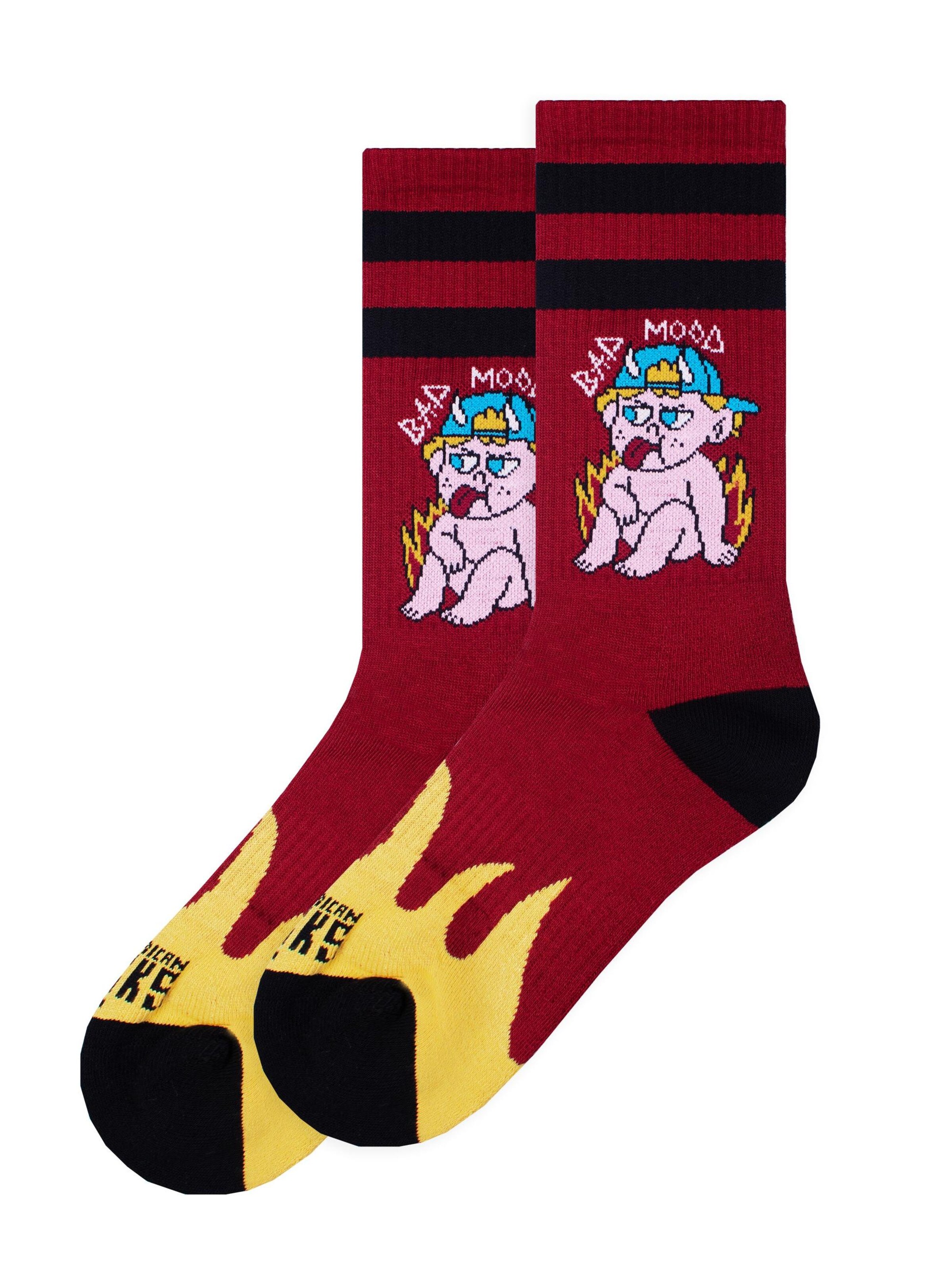 Calzino 'Bad Mood' American Socks di colore rosso, Visualizzazione prodotti
