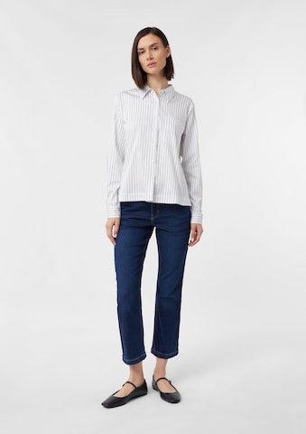 COMMA Flared Jeans in Blauw: voorkant