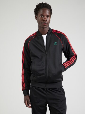 ADIDAS ORIGINALS Sweat jacket 'Adicolor Classics Sst' in Black: front