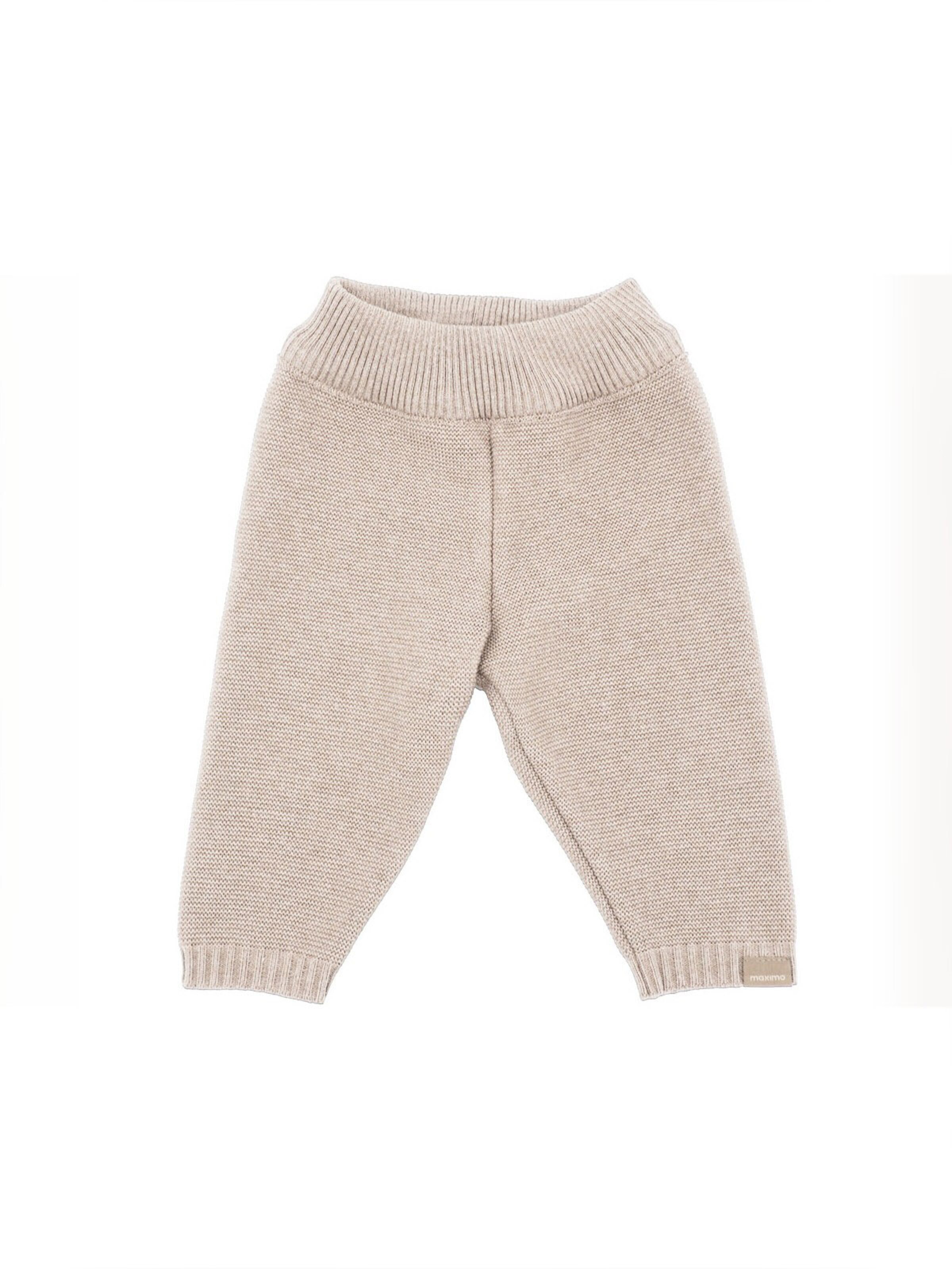 MAXIMO Regular Pants 'GOTS BABY-Strickhose LL einfarbig' in Beige