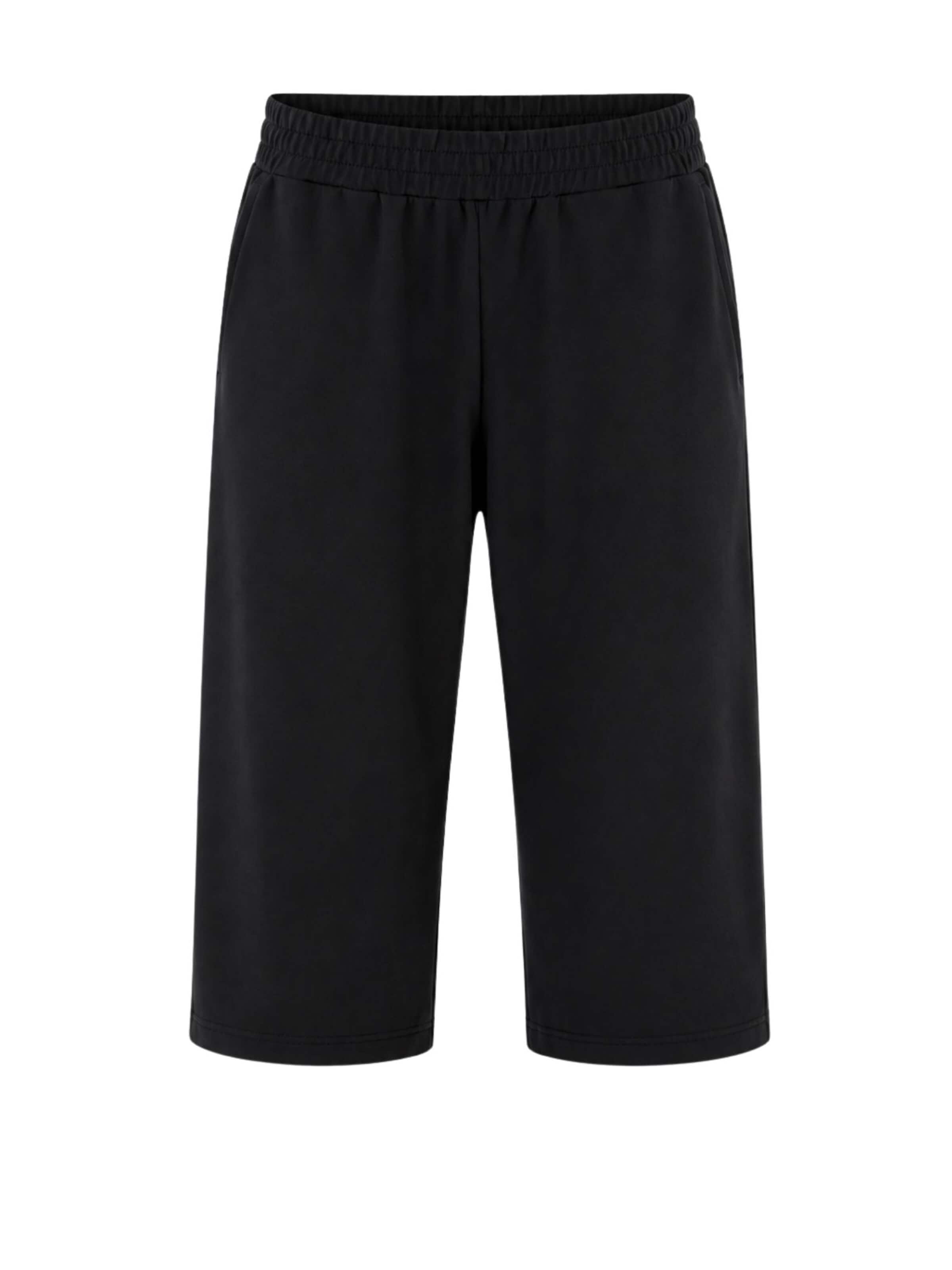True North Loose fit Workout Pants 'Herren Caprihose aus Bio-Baumwolle' in Black: front