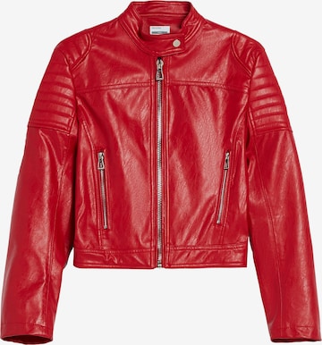 BershkaPrijelazna jakna - crvena boja: prednji dio