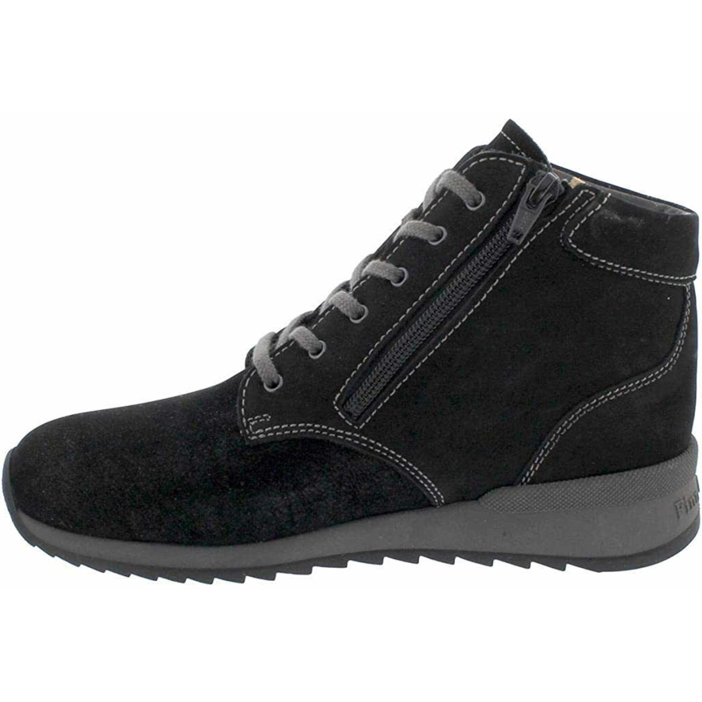 Finn Comfort Schnürstiefelette 'Trient' in Schwarz