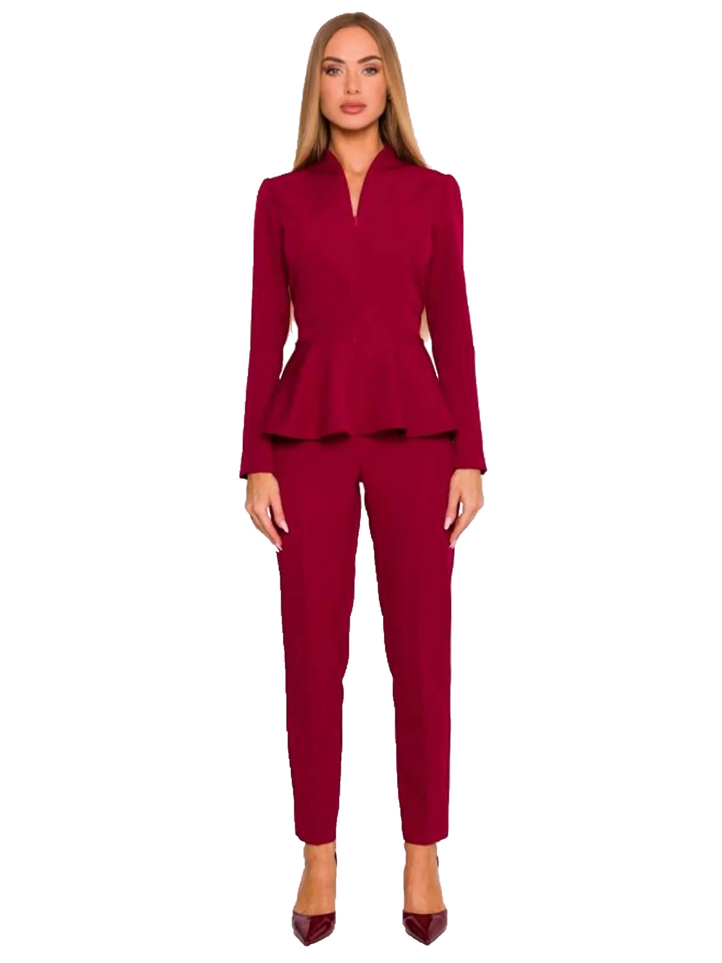 Numoco Jumpsuit 'Marlene'‌‌‌‌‌‌‌‌‌ in Rot: Vorderseite