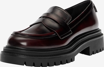 Papuci de casă de la Pull&Bear pe maro: față