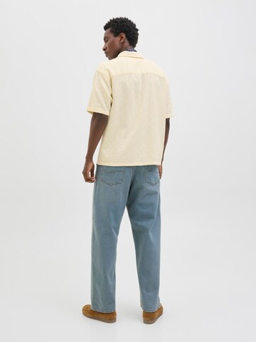JACK & JONES Comfort fit Button Up Shirt in White