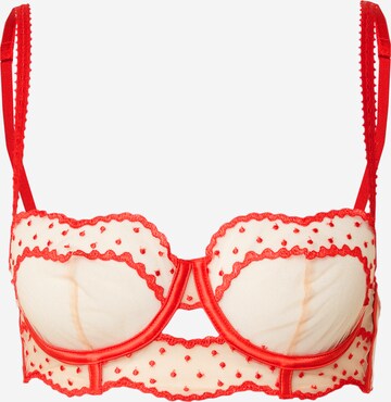 ETAM Bustier Melltartó 'EMERVEILLEE' - piros: elől