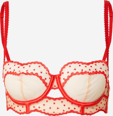 ETAM Bustier BH 'EMERVEILLEE' in Rood: voorkant