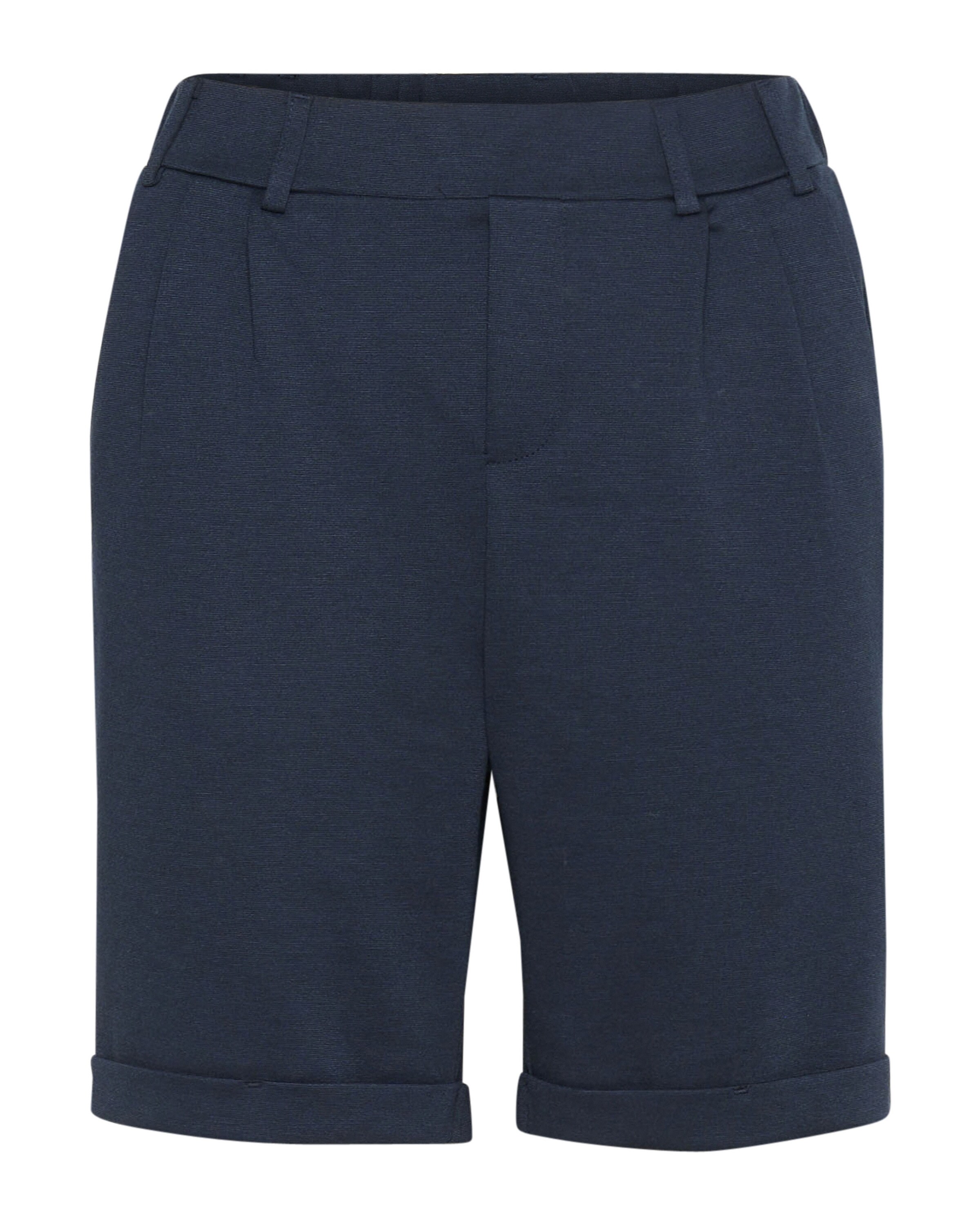 Kaffe Bandplooibroek 'Jenny' in Blauw: voorkant