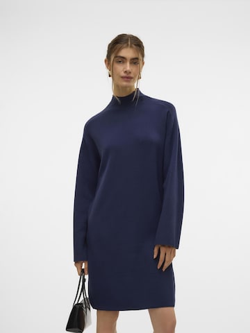 Robes en maille 'GOLD' VERO MODA en bleu