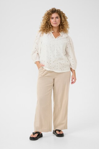 KAFFE CURVE Blouse 'Tenna' in Wit