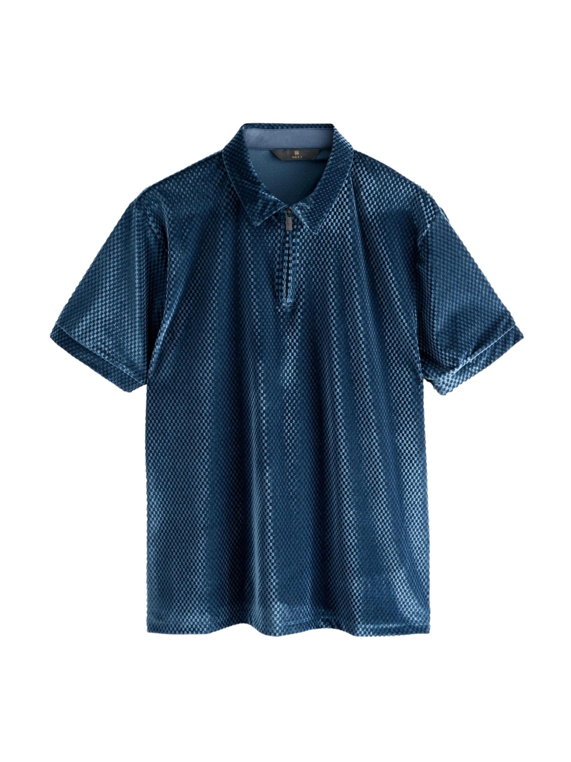 Next Shirt in Blue: front