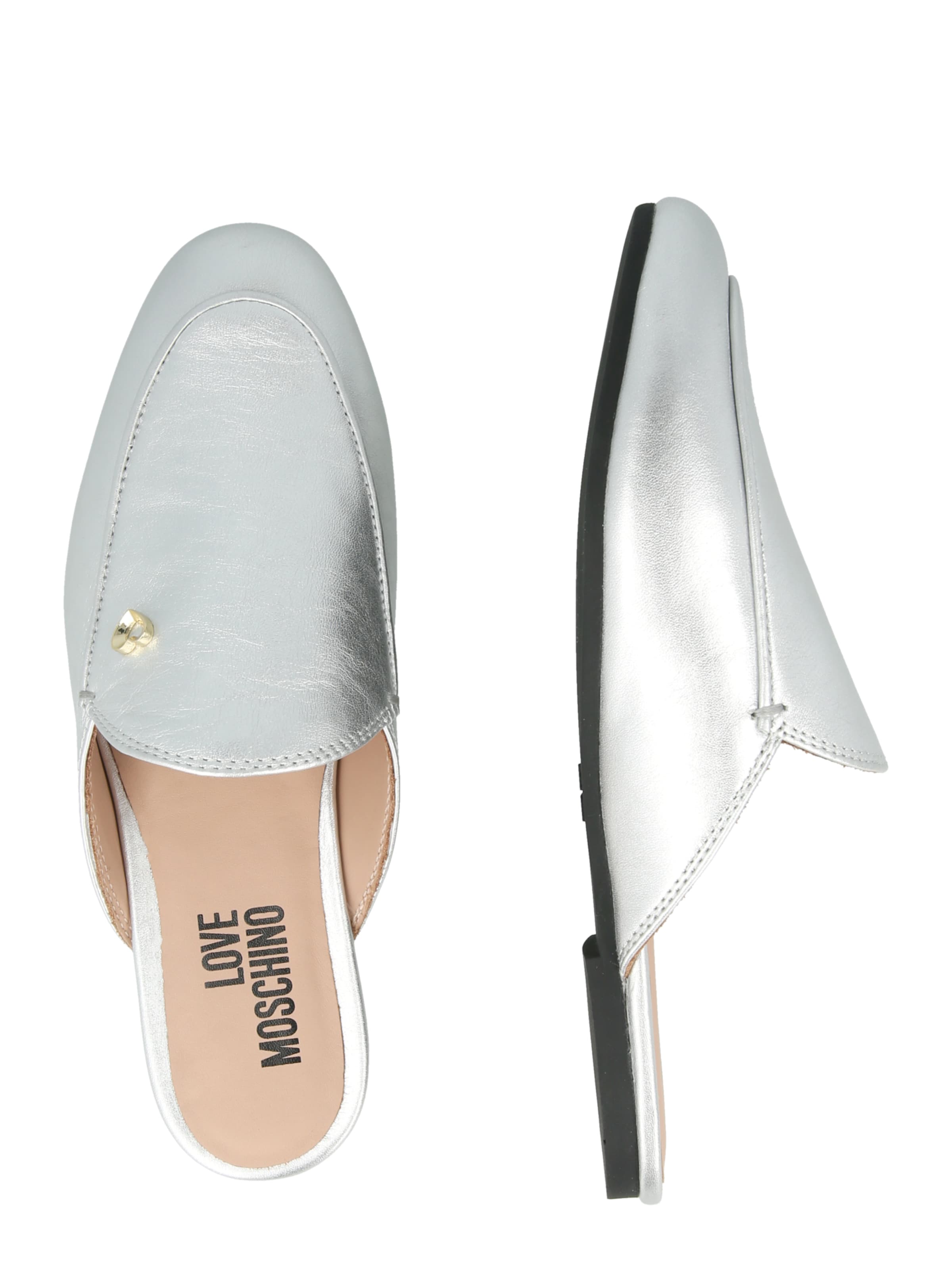 Love Moschino Muiltjes in Zilver