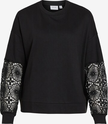 VILA Sweatshirt 'Ricta' in Black: front