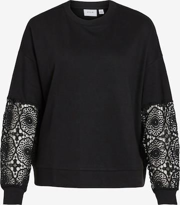 VILASweater majica 'Ricta' - crna boja: prednji dio