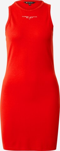 Tommy Jeans Jurk 'LALA' in Rood: voorkant