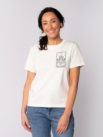 T-shirt 'Tarot The Empress' Watapparel en blanc : devant