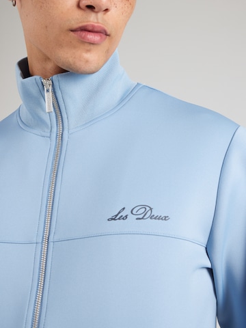 Les Deux - Sudadera con cremallera en azul