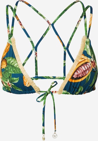 watercult Triangel Bikinitop in Groen: voorkant