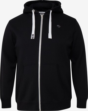 !Solid Zip-Up Hoodie 'BT BENNZIP' in Black: front