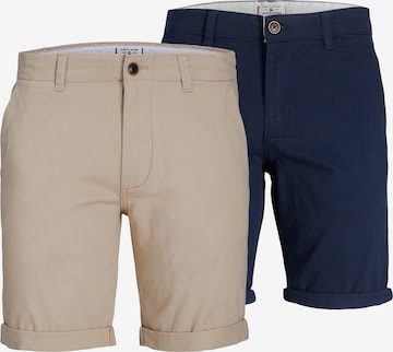 JACK & JONES Chino kalhoty 'Dave' – béžová: přední strana