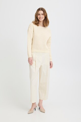 ICHI Pullover 'HBESIANE LS2' in Beige