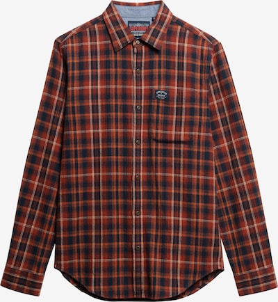 Superdry Košulja u morsko plava / mandarina / breskva / ciglasto crvena, Pregled proizvoda