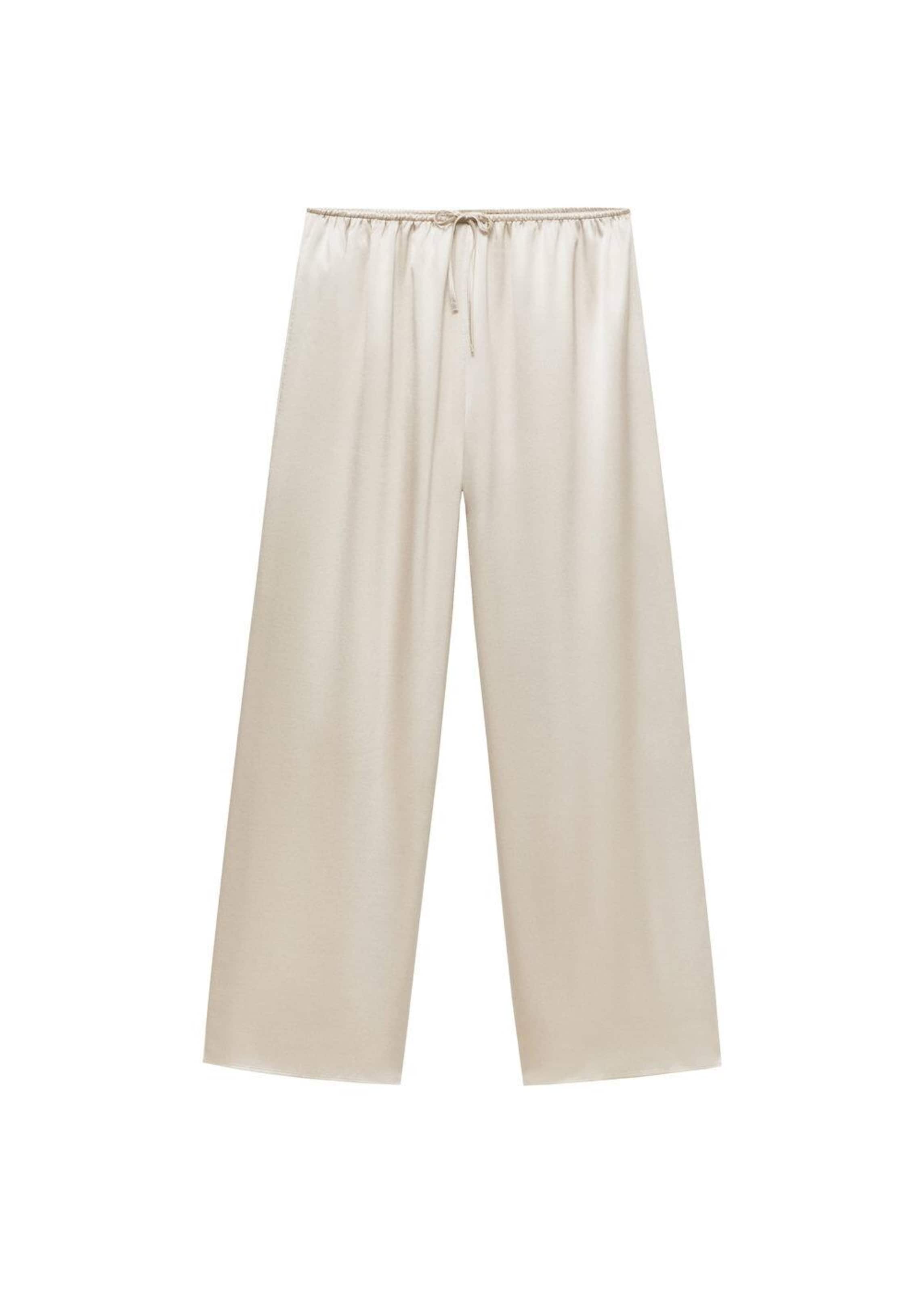 MANGO Pyjamahose 'Lita' in Grau: Vorderseite