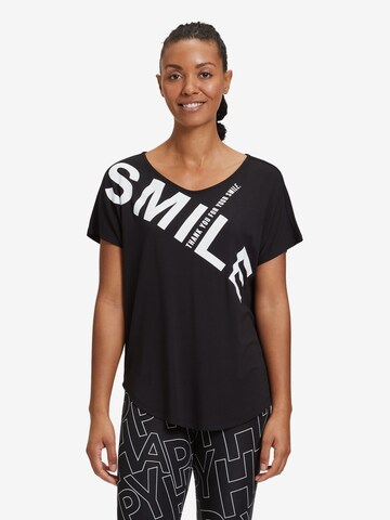 T-shirt fonctionnel Betty Barclay en noir : devant