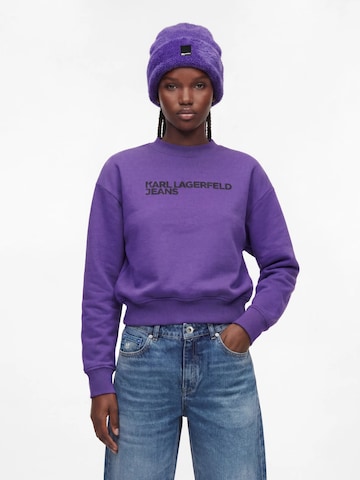 KARL LAGERFELD JEANS Sweatshirt in Purple: front