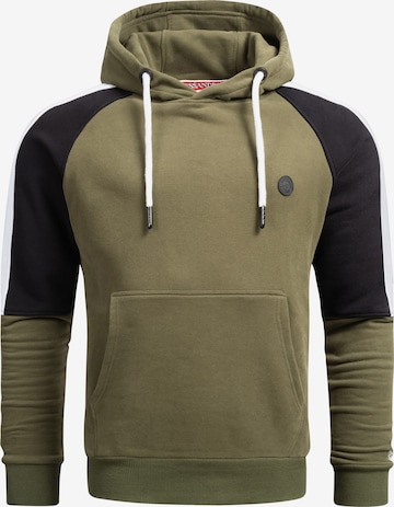 Alessandro Salvarini Sweatshirt 'Felippe' in Groen: voorkant