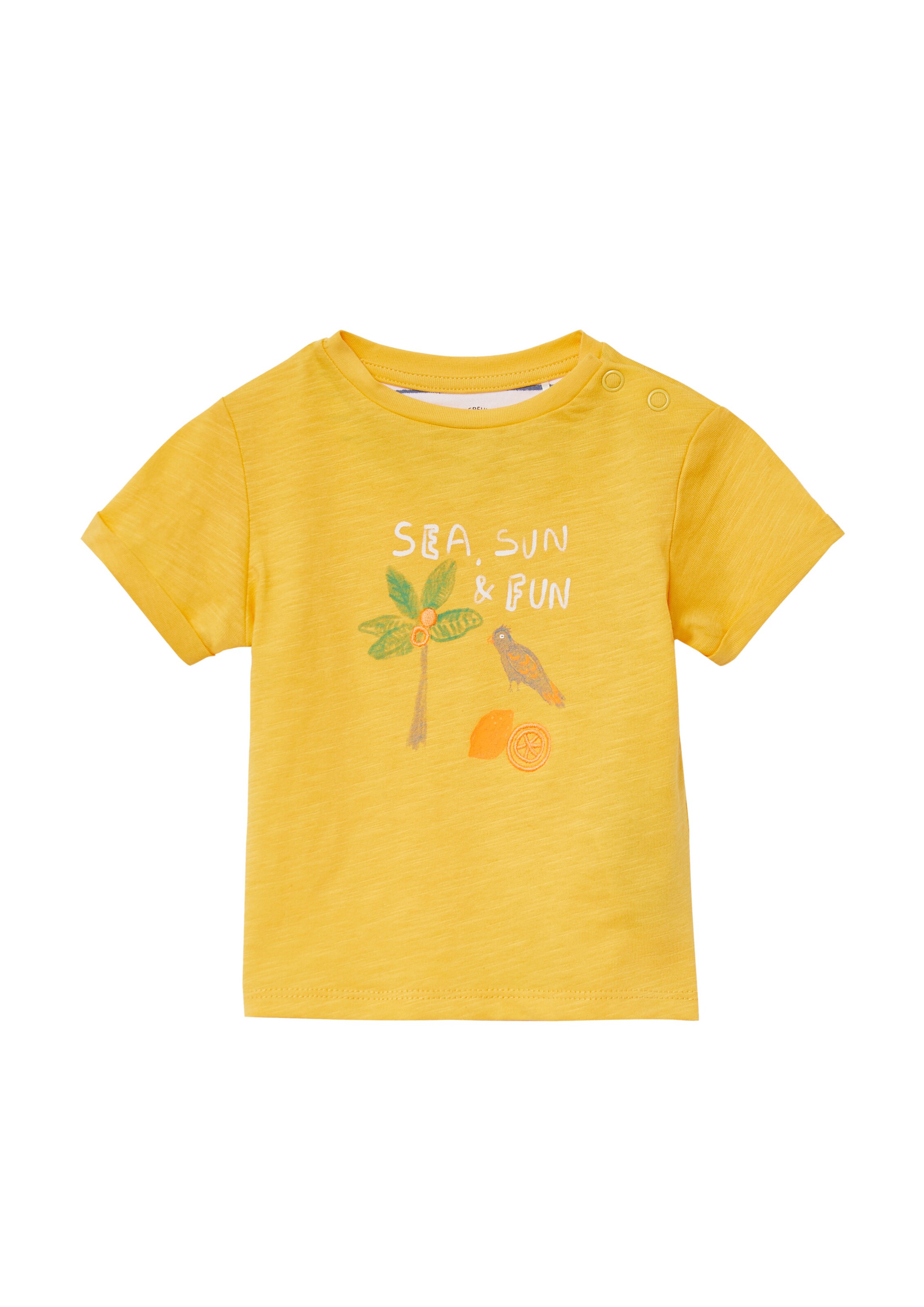 s.Oliver Shirt in Geel: voorkant