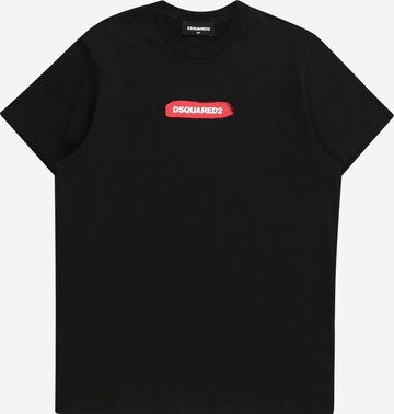 Tricou de la DSQUARED2 pe negru: față