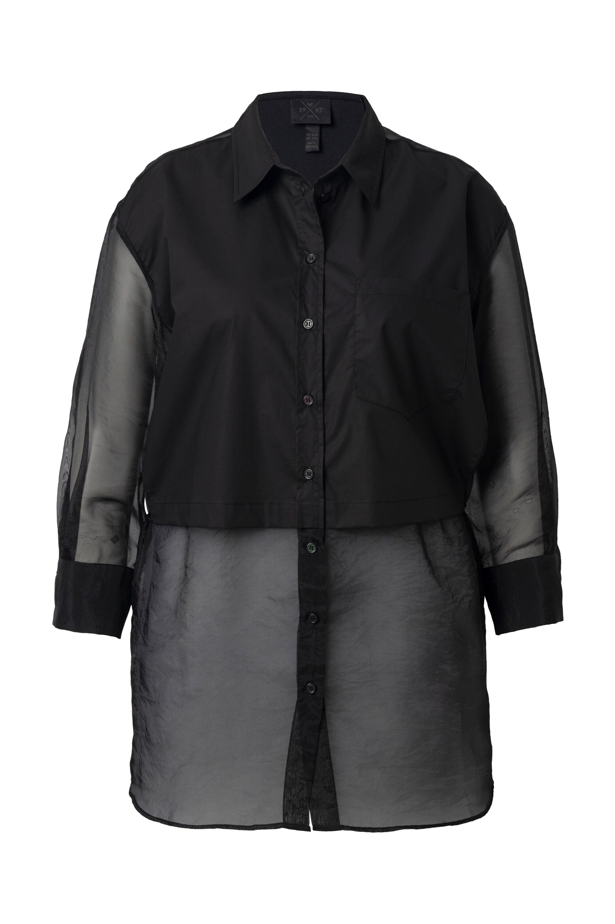 Ulla Popken Blouse in Black: front