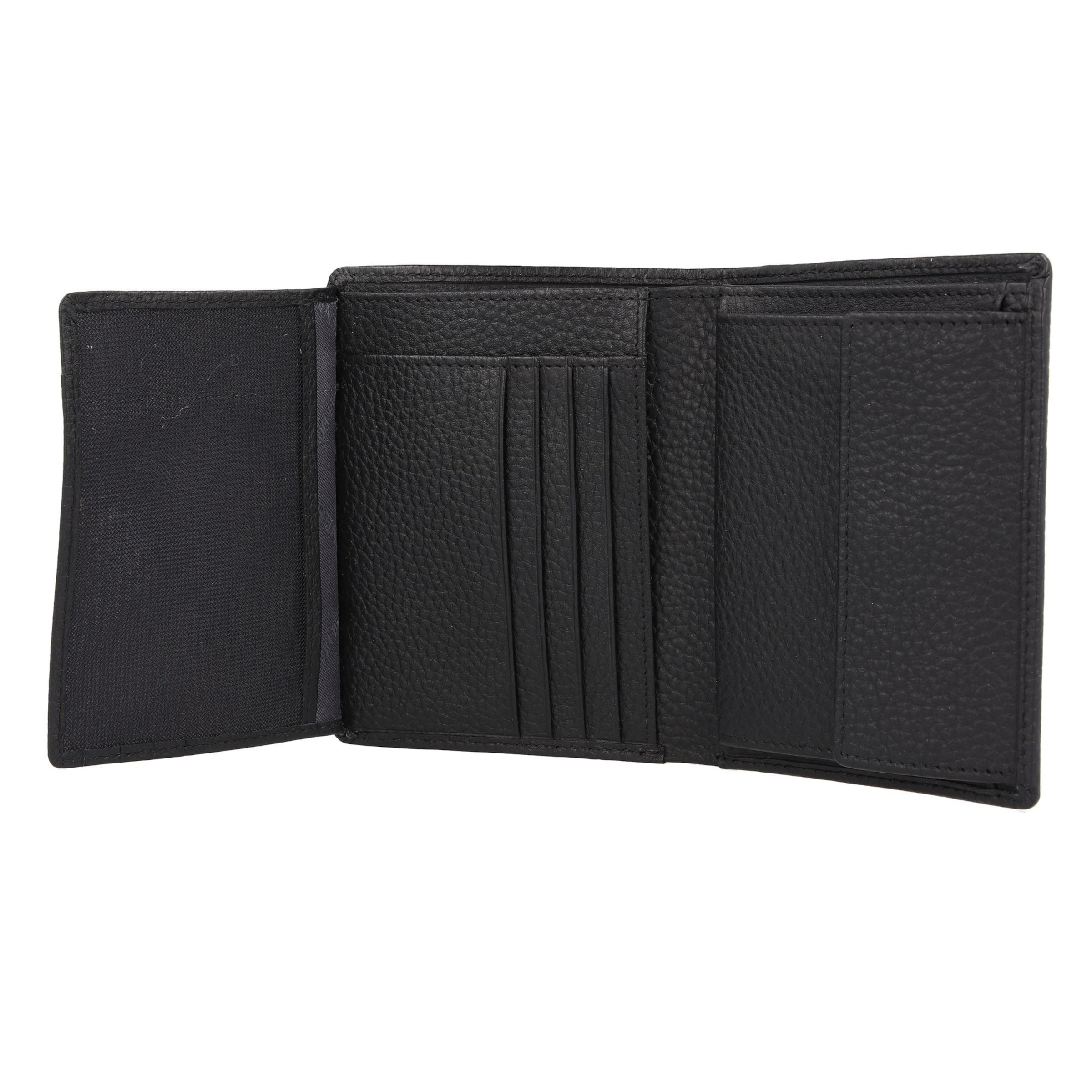 Braun Büffel Wallet 'Theo' in Black