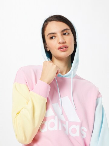 ADIDAS SPORTSWEAR Sportovní mikina 'Essentials Colorblock Logo ' – pink