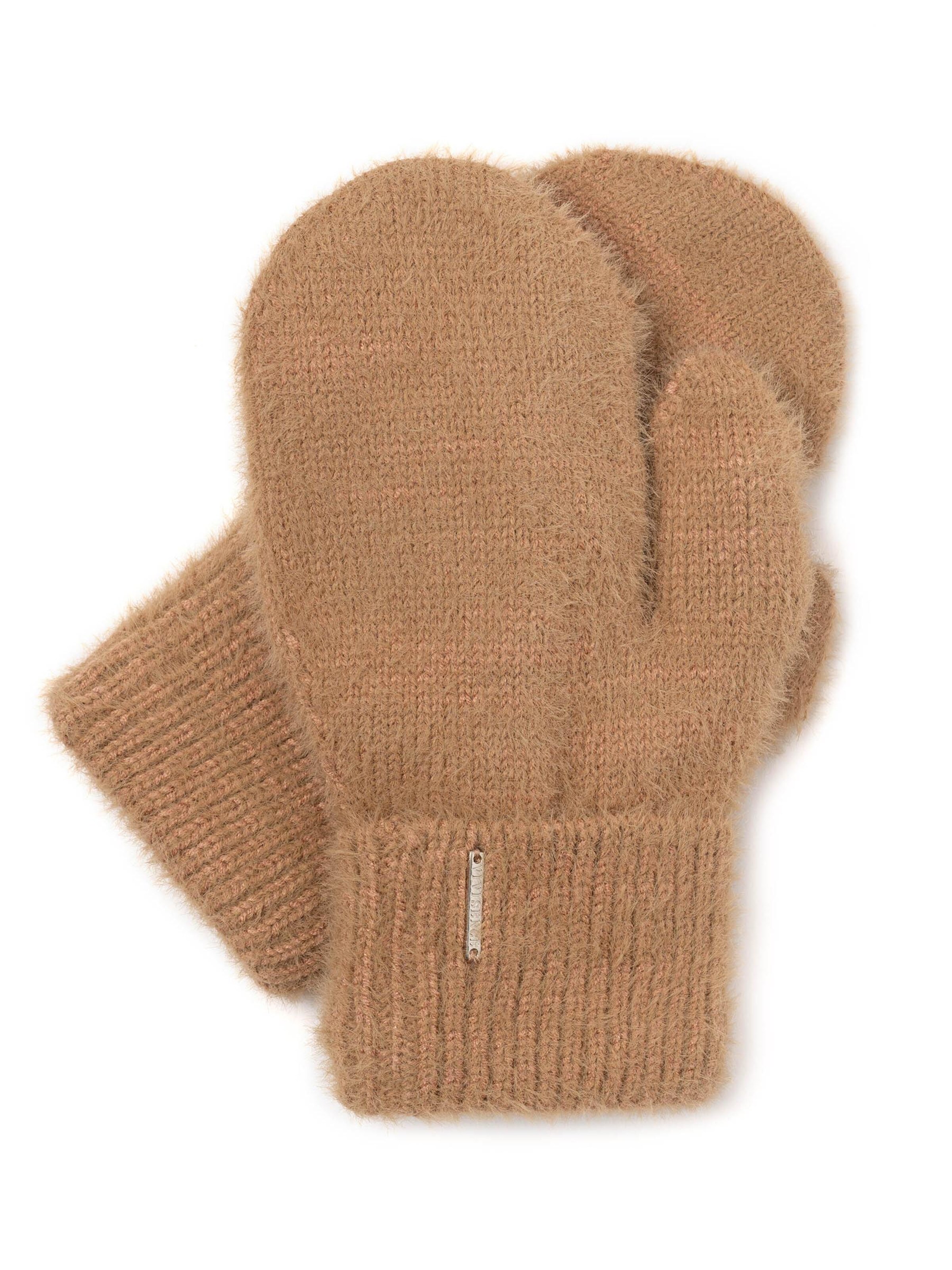 Vivisence Vingerhandschoenen '7205' in Bruin: voorkant