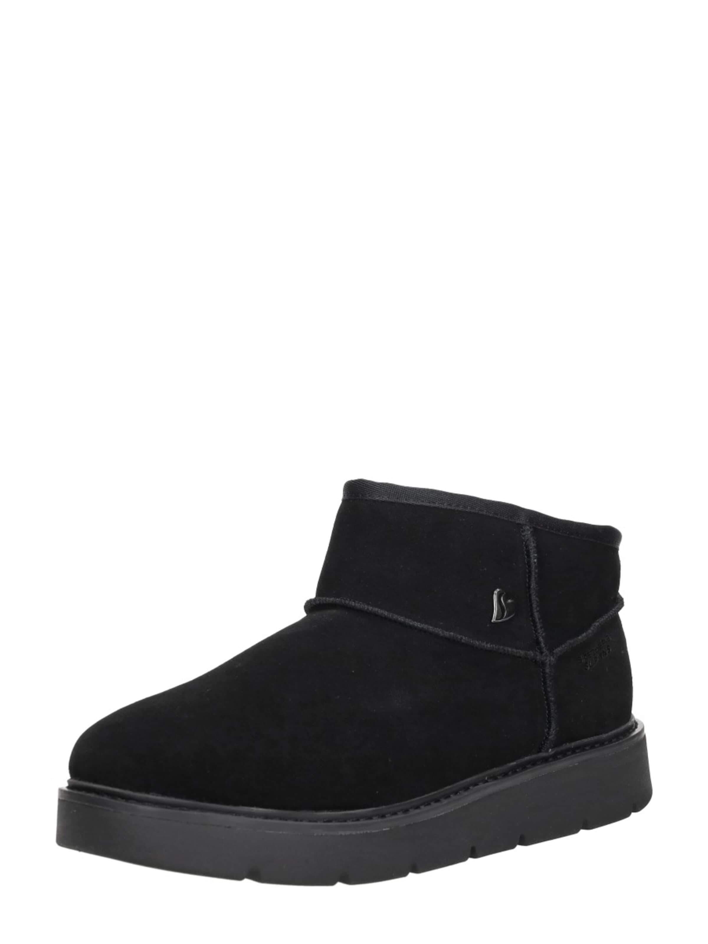 SKECHERS Enkellaarsje 'Keep Street - Cozy Mini' in Zwart