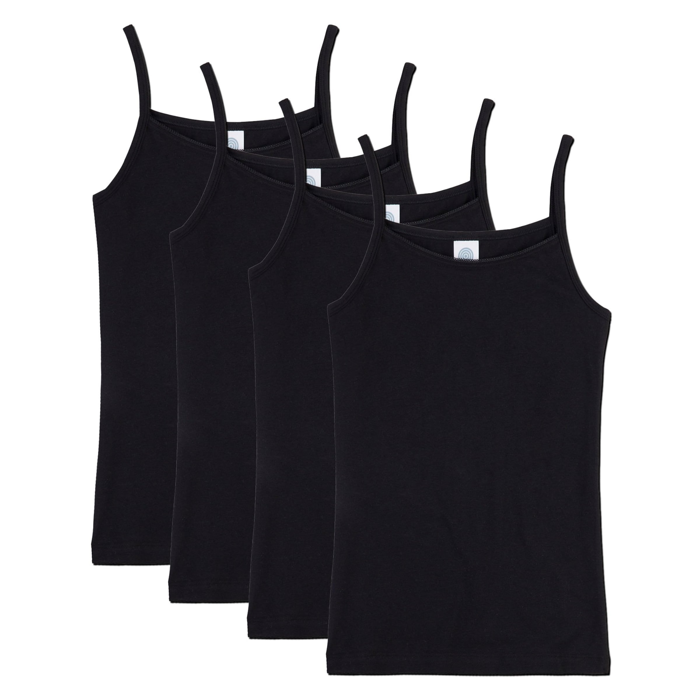 Maglietta intima di Sanetta in nero: frontale