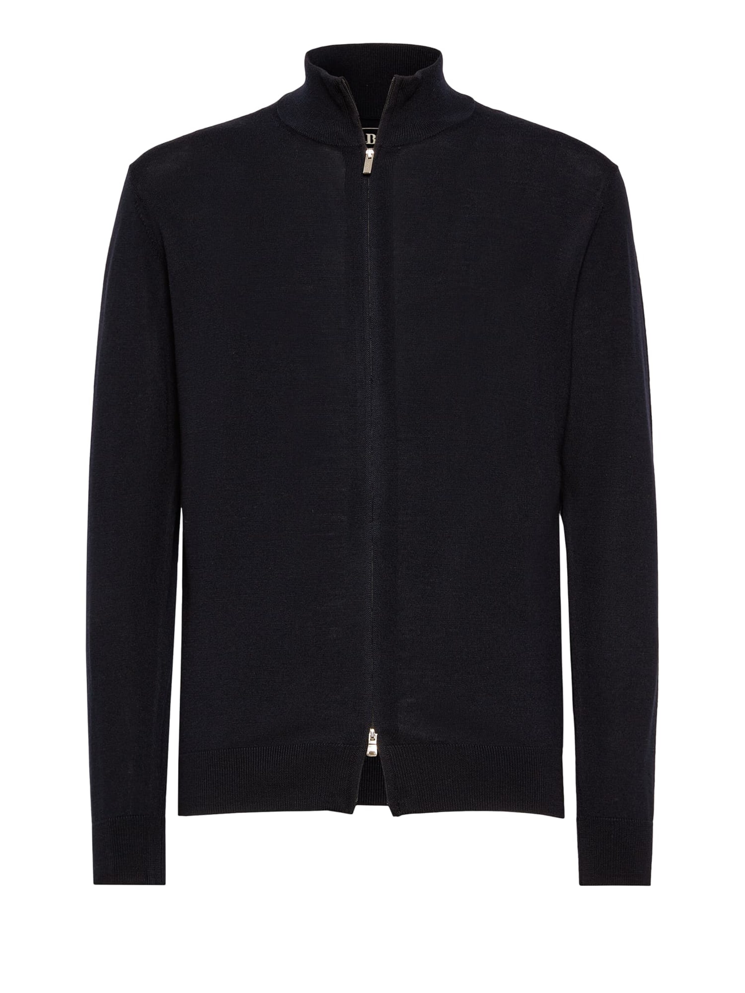 Boggi Milano Strickjacke in Blau: Vorderseite