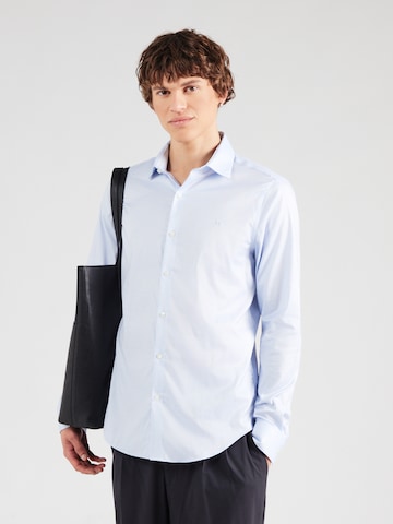 Calvin Klein Slim Fit Forretningsskjorte i blå: forside
