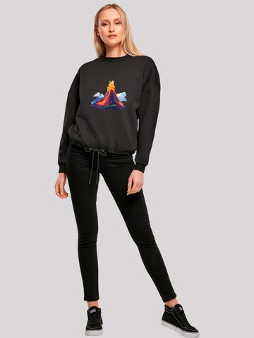 Sweat-shirt 'Vulkanausbruch' F4NT4STIC en noir