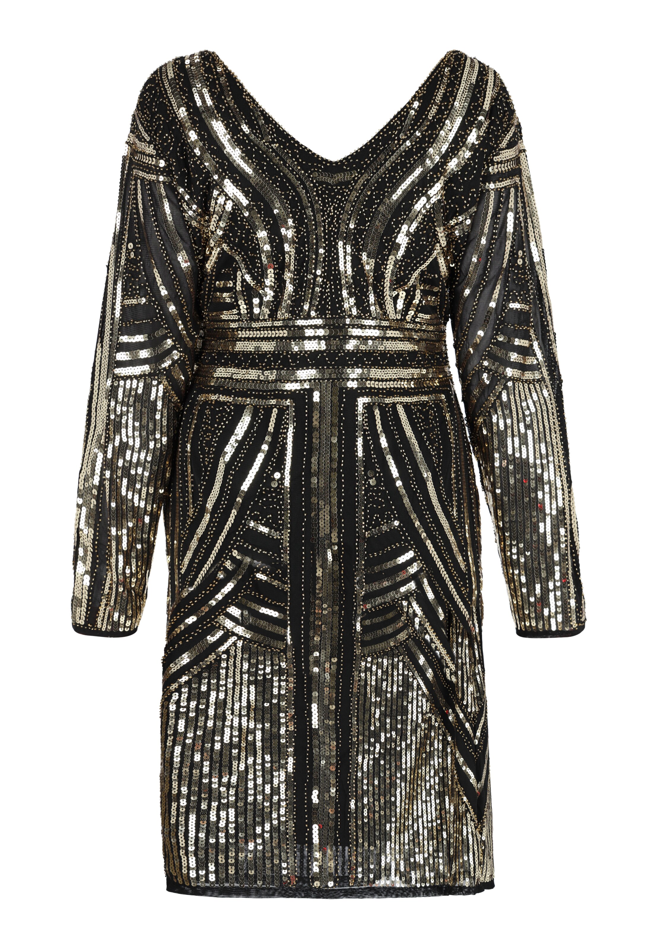 NAEMI - Vestido de gala en oro