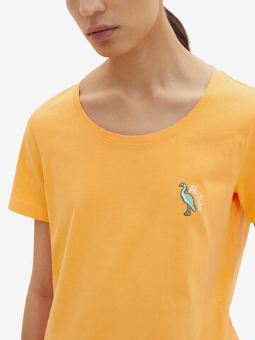 TOM TAILOR T-Shirt in Orange